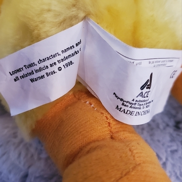 Looney Toons tweety plush with bucket hat 1998 - Picture 5 of 7